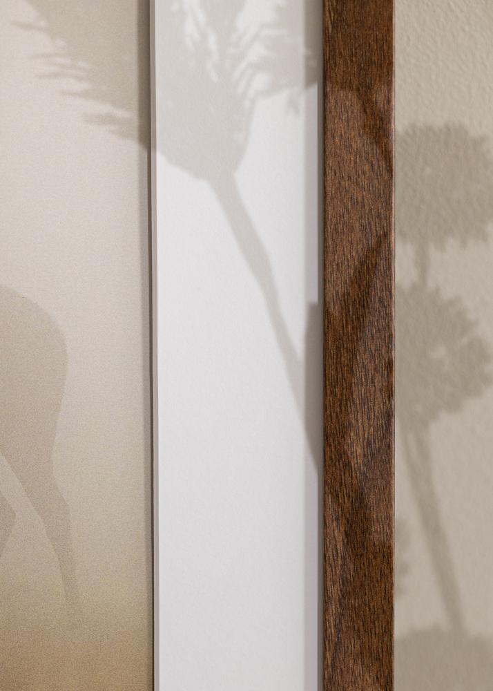 Cadre Stilren Warm Brown 50x70 cm - Passe-partout Blanc 33x56 cm