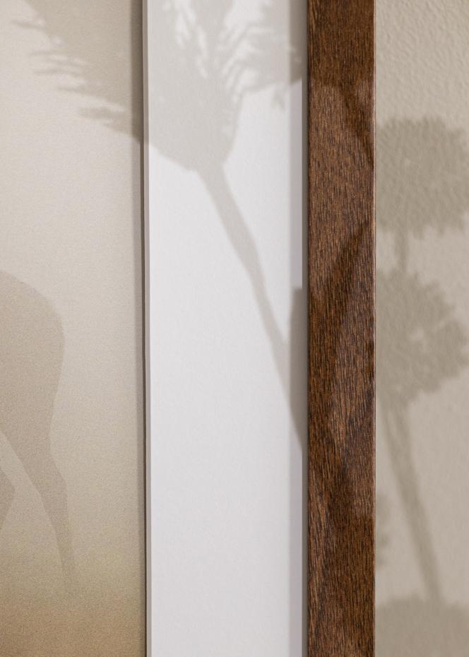 Cadre Stilren Warm Brown 60x80 cm - Passe-partout Blanc 50x70 cm