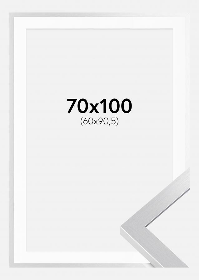 Cadre Selection Argent 70x100 cm - Passe-partout Blanc 61x91,5 cm