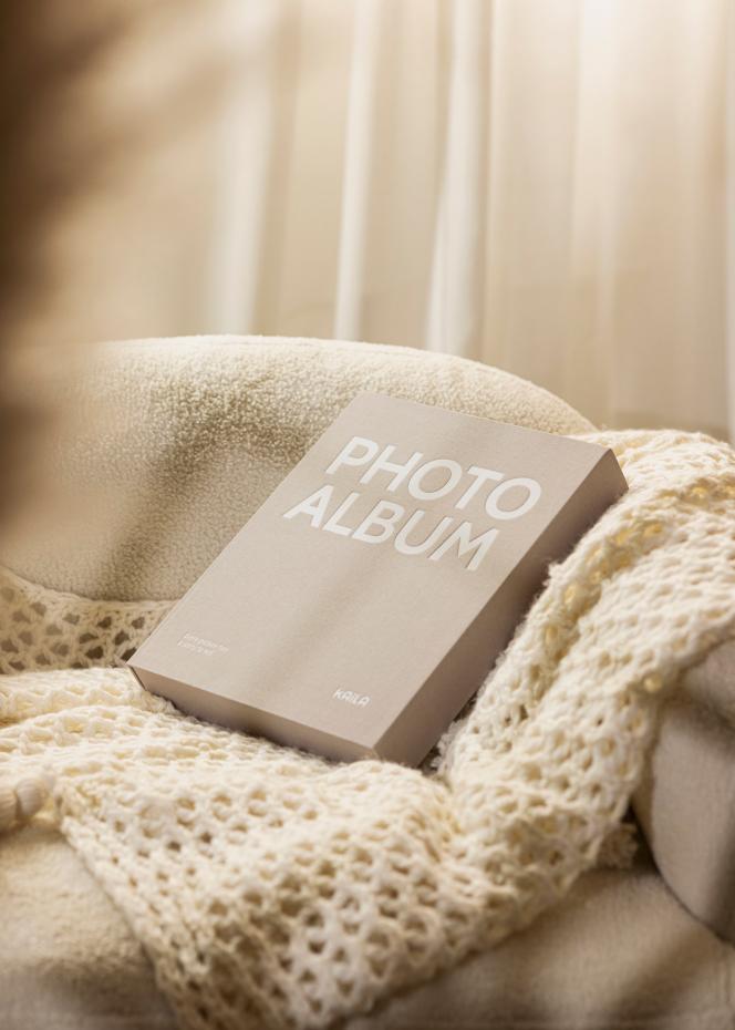 KAILA PHOTO ALBUM Grey - Coffee Table Photo Album (60 Pages Noires)