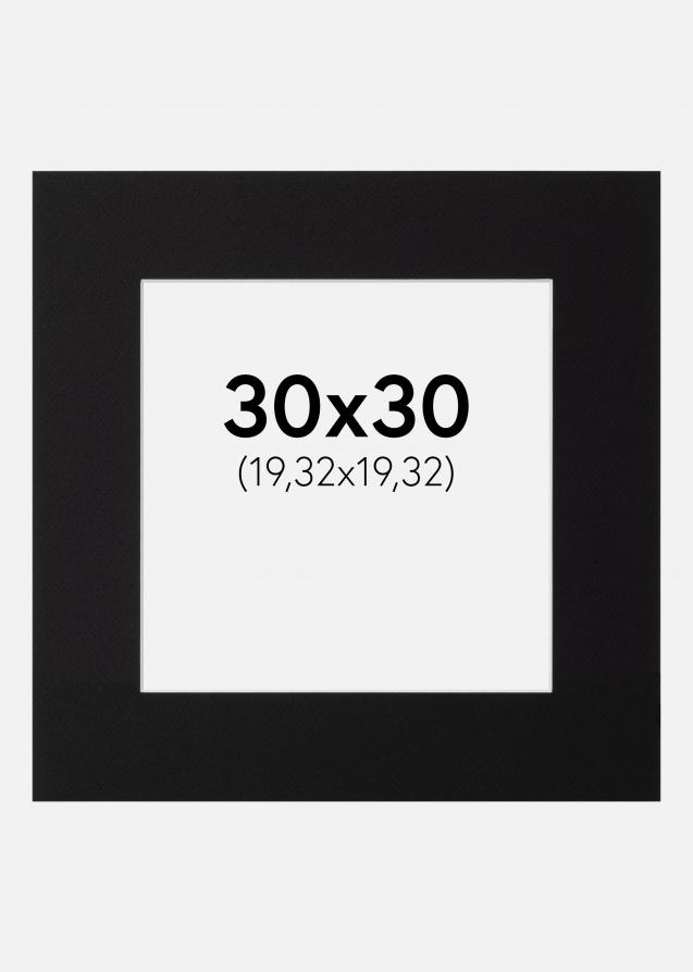 Passe-partout Canson Noir (noyau blanc) 30x30 cm (19,32x19,32)