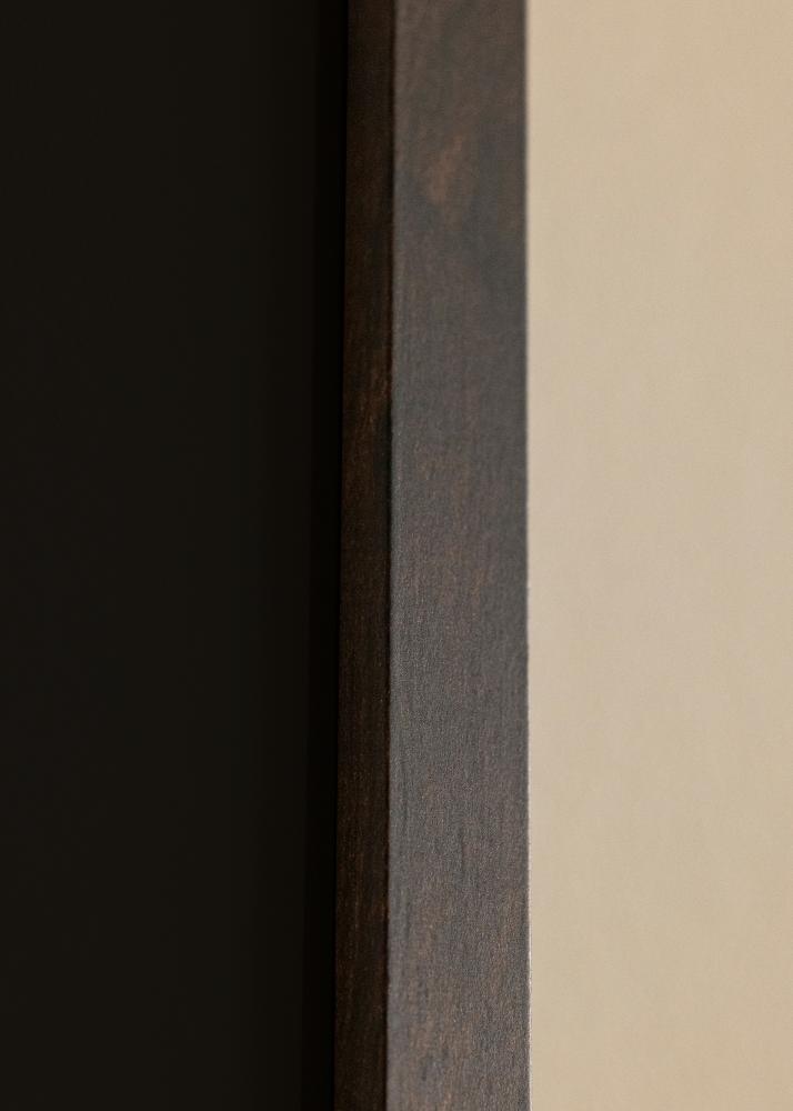 Cadre Trendy Noyer 50x60 cm - Passe-partout Noir 16x20 pouces