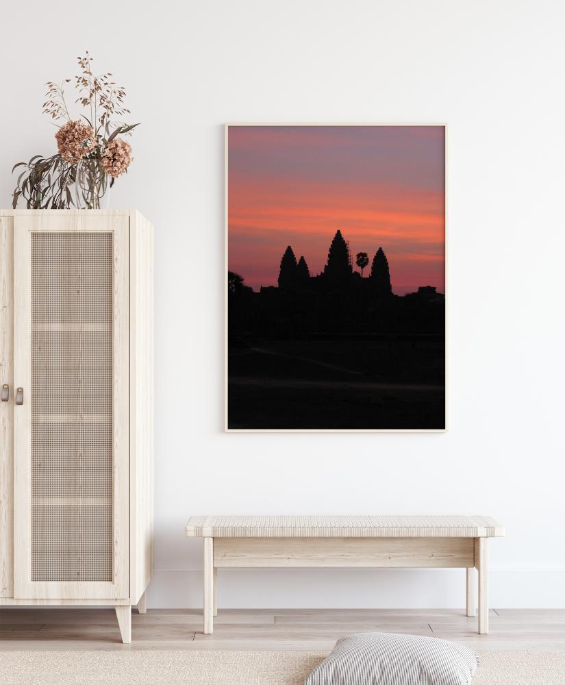 Sunset Over City Poster