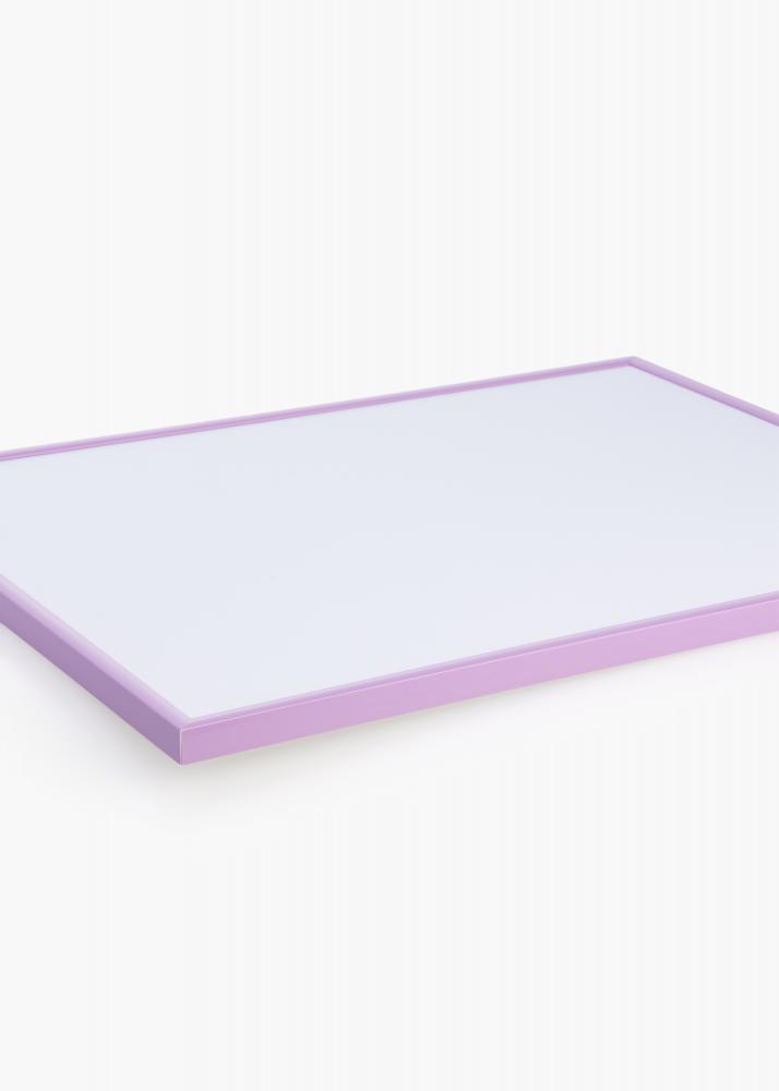 Cadre New Lifestyle Violet clair 50x70 cm - Passe-partout Blanc 42x59,4 cm