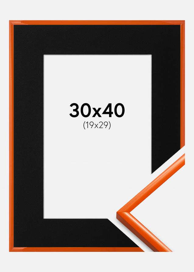 Cadre New Lifestyle Orange 30x40 cm - Passe-partout Noir 20x30 cm