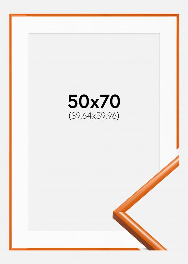 Cadre New Lifestyle Orange clair 50x70 cm - Passe-partout Blanc 16x24 pouces