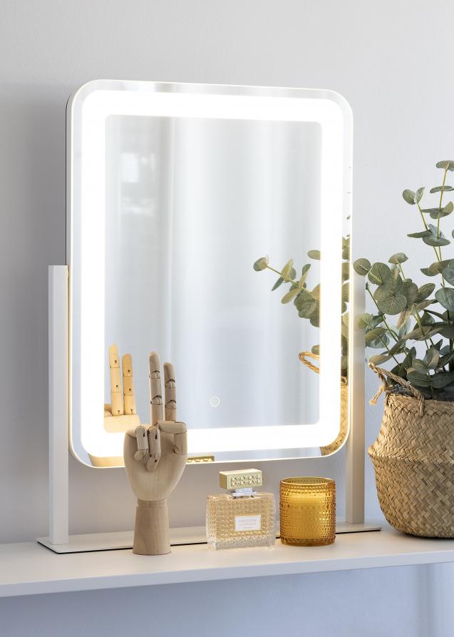 KAILA Miroir de maquillage III Blanc - 45x60 cm