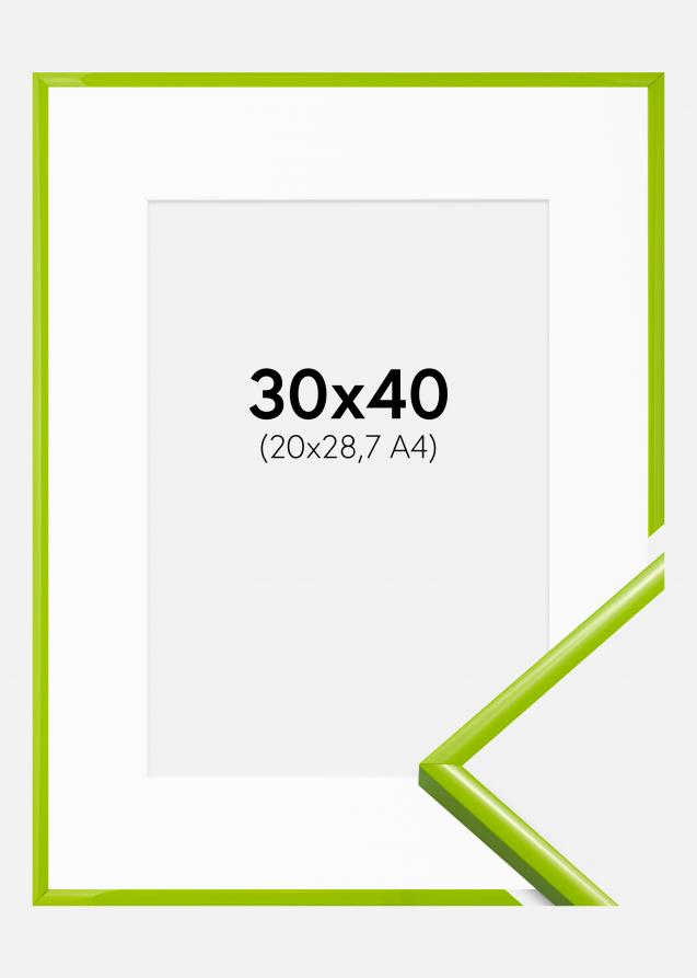 Cadre New Lifestyle May Green 30x40 cm - Passe-partout Blanc 21x29,7 cm
