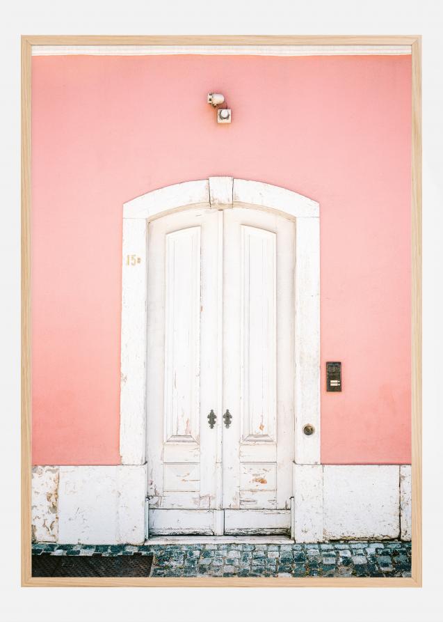 White Lisbon Door Poster