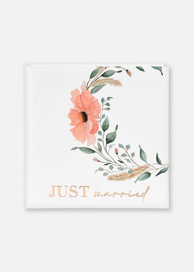 Just married Album de mariage - 30x31 cm (60 pages blanches / 30 feuilles)