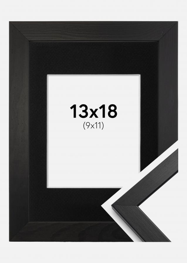 Cadre Stilren Noir 13x18 cm - Passe-partout Noir 10x12 cm