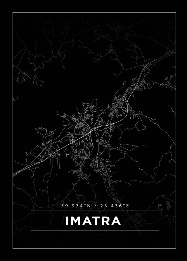 Map - Imatra - Black