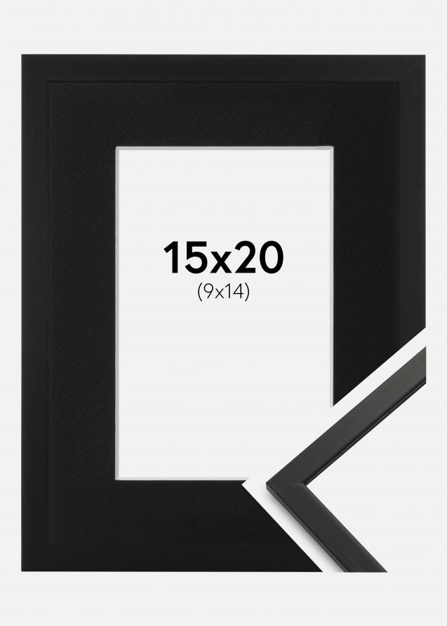 Cadre Edsbyn Noir 15x20 cm - Passe-partout Noir 10x15 cm