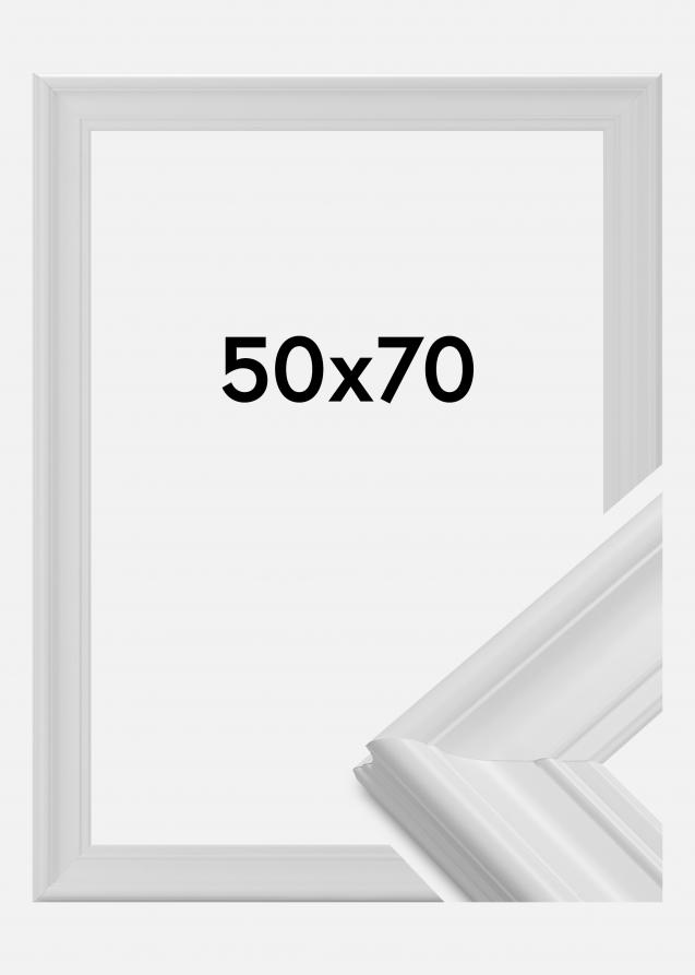 Cadre Mora Premium Verre Acrylique Blanc 50x70 cm