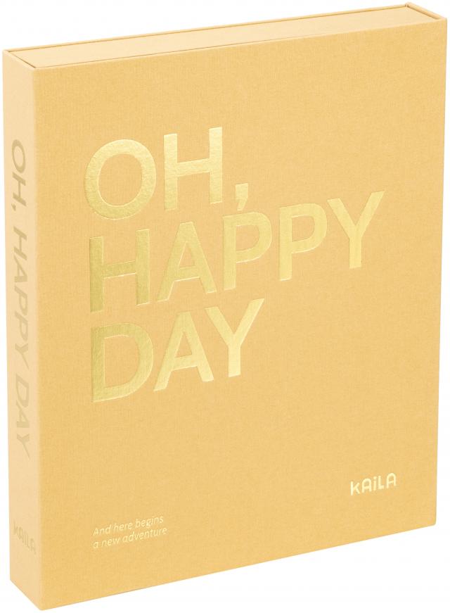 KAILA OH HAPPY DAY Manilla - Coffee Table Photo Album (60 Pages Noires)