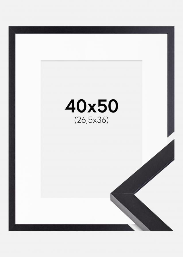 Cadre Selection Noir 40x50 cm - Passe-partout Blanc 27,5x37 cm