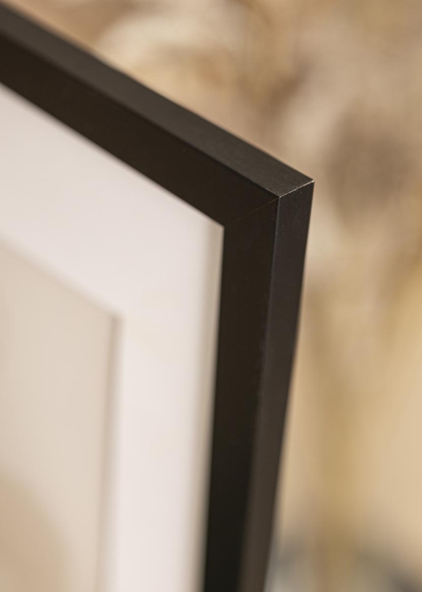 Cadre en bois Effect Profil 94 noir 50x75 cm verre musée