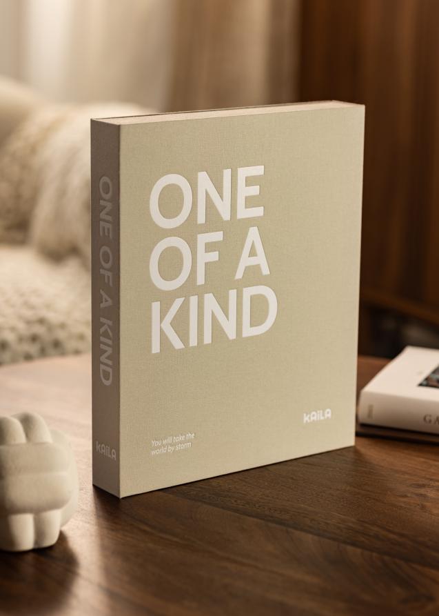 KAILA ONE OF A KIND Grey - Coffee Table Photo Album (60 Pages Noires)
