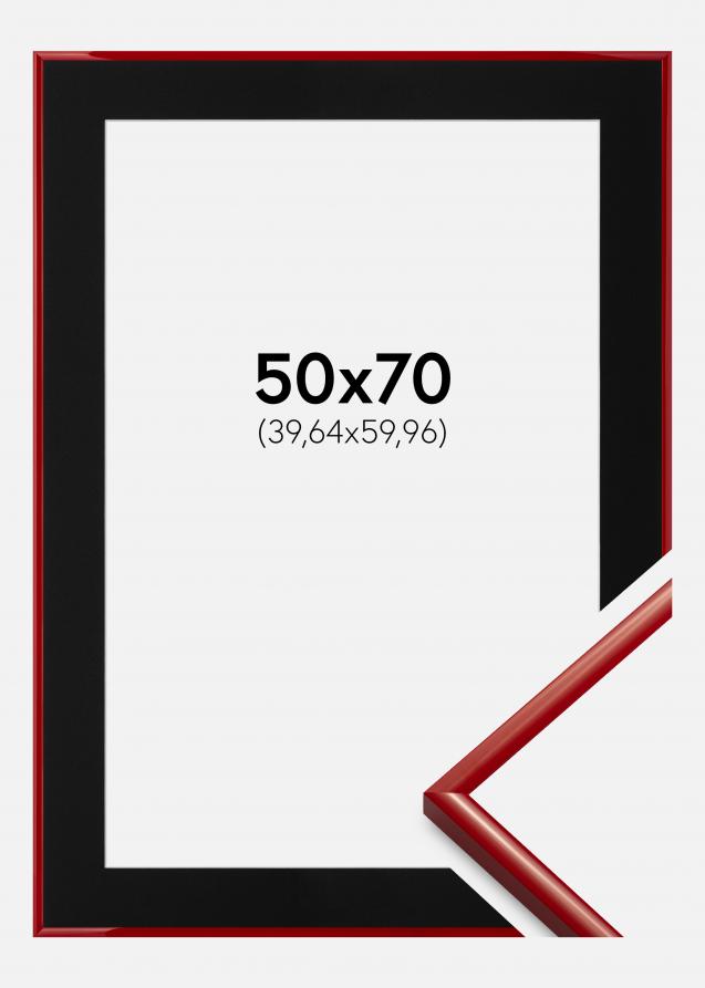 Cadre New Lifestyle Medium Red 50x70 cm - Passe-partout Noir 16x24 pouces