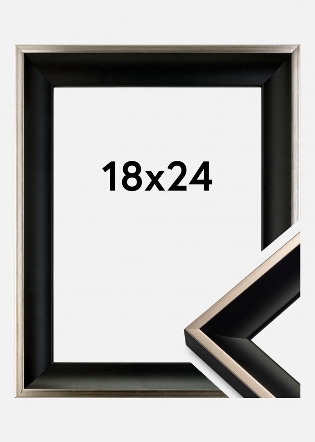 Cadre Öjaren Noir-Argent 18x24 cm