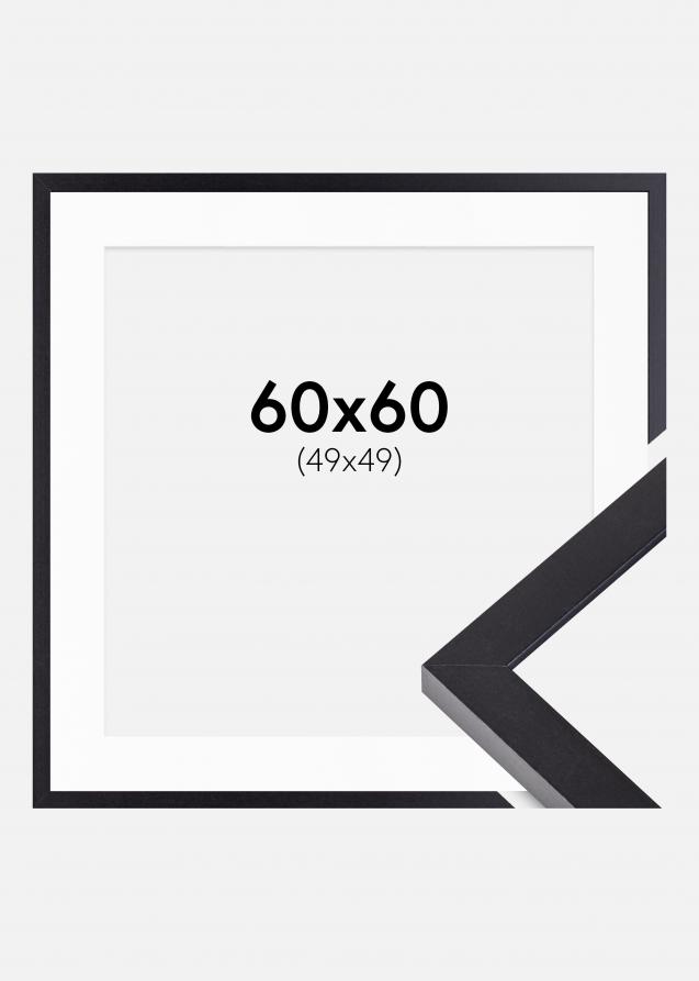 Cadre Selection Noir 60x60 cm - Passe-partout Blanc 50x50 cm
