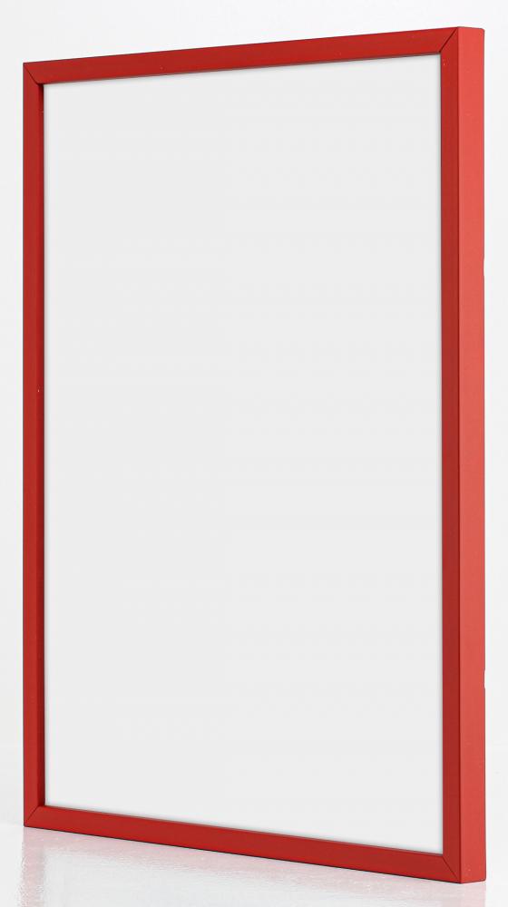 Cadre E-Line Rouge 50x70 cm - Passe-partout Blanc 40x60 cm