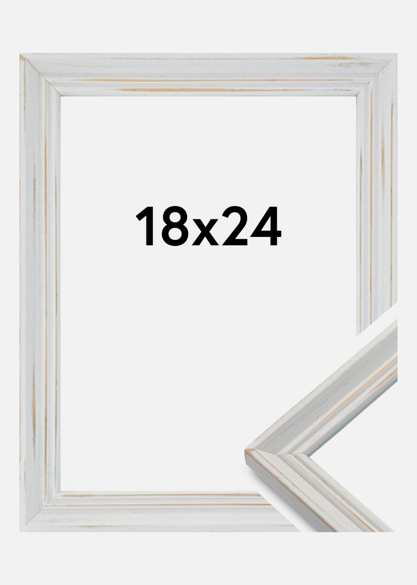 Achetez Cadre Vintage Home Blanc 18x24 cm ici 