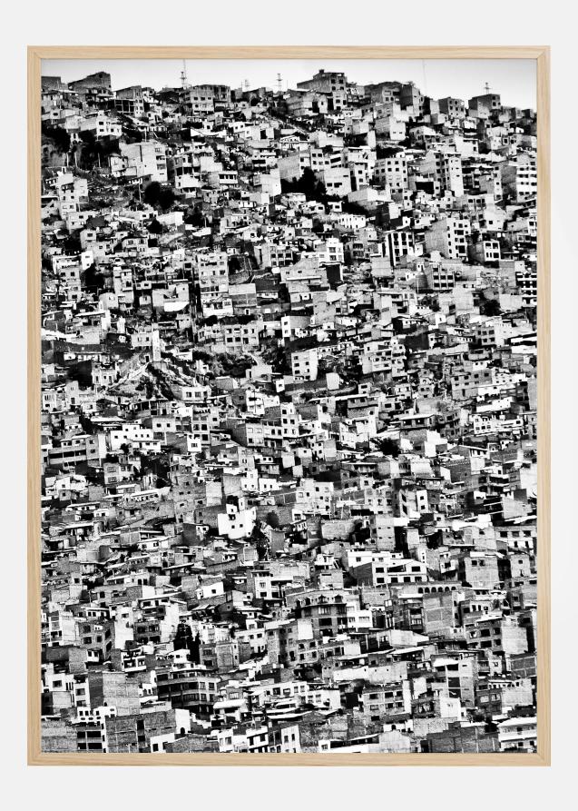 Favela Village in El Alto La Paz Bolivia Poster