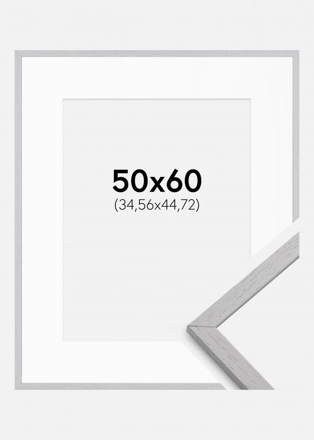 Cadre Edsbyn Grey 50x60 cm - Passe-partout Blanc 14x18 inches