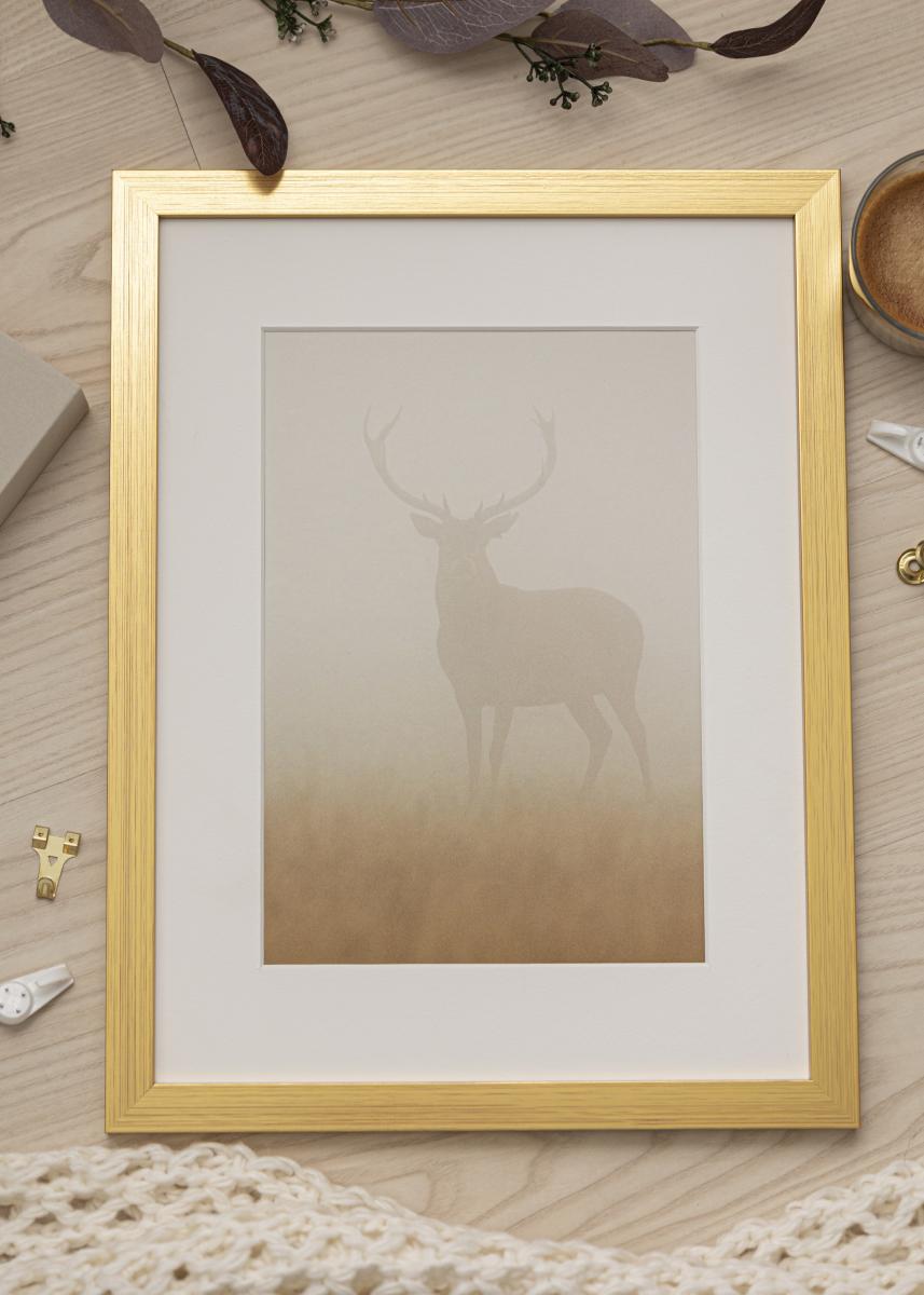 Achetez Cadre Gold Wood Verre Acrylique 25x25 cm ici 