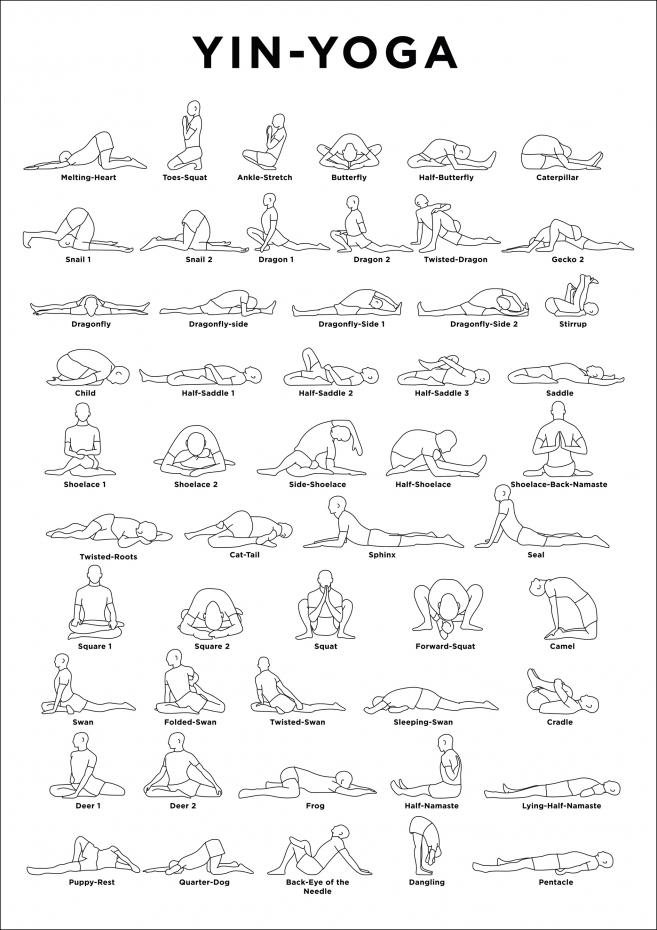 Yoga - White Poster