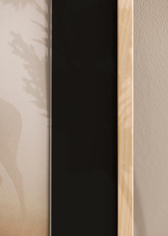 Cadre Galant Pin 50x70 cm - Passe-partout Noir 40x60 cm