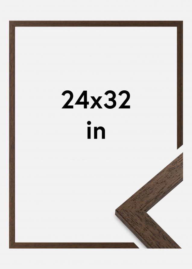 Cadre Brown Wood Verre Acrylique 24x32 inches (60,96x81,28 cm)