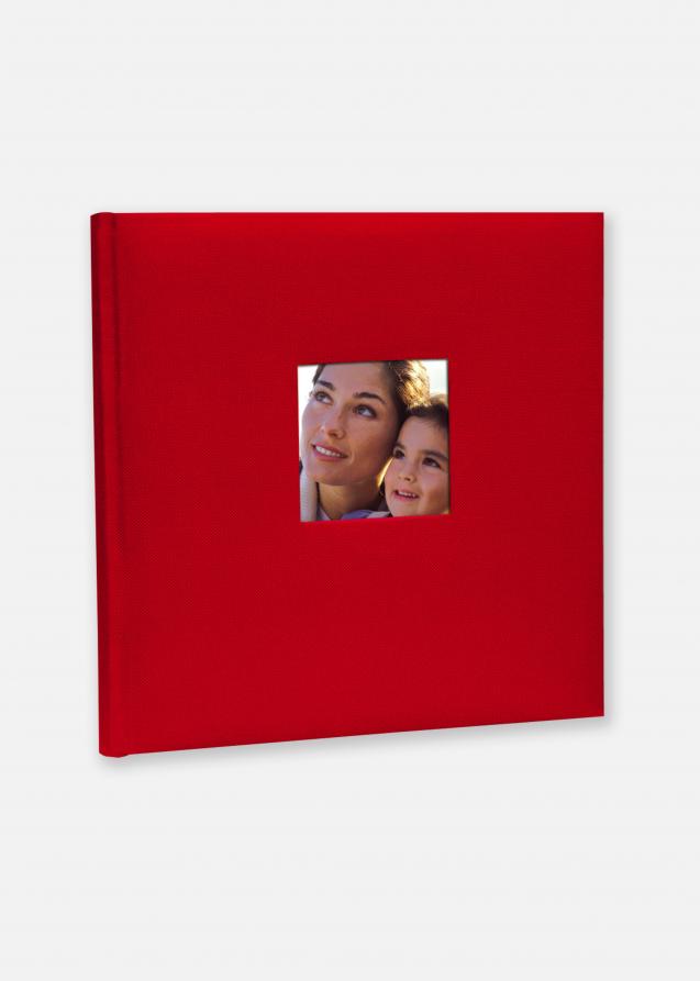 Zep Cotton Album photo Rouge - 24x24 cm (40 pages blanches / 20 feuilles)
