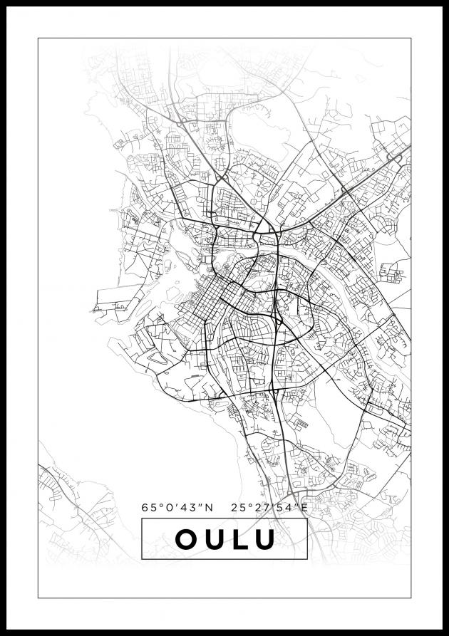 Map - Oulu - White