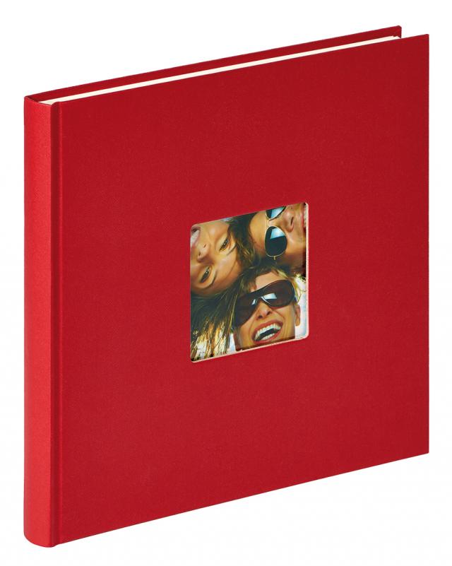 Fun Album Rouge - 26x25 cm (40 pages blanches / 20 feuilles)