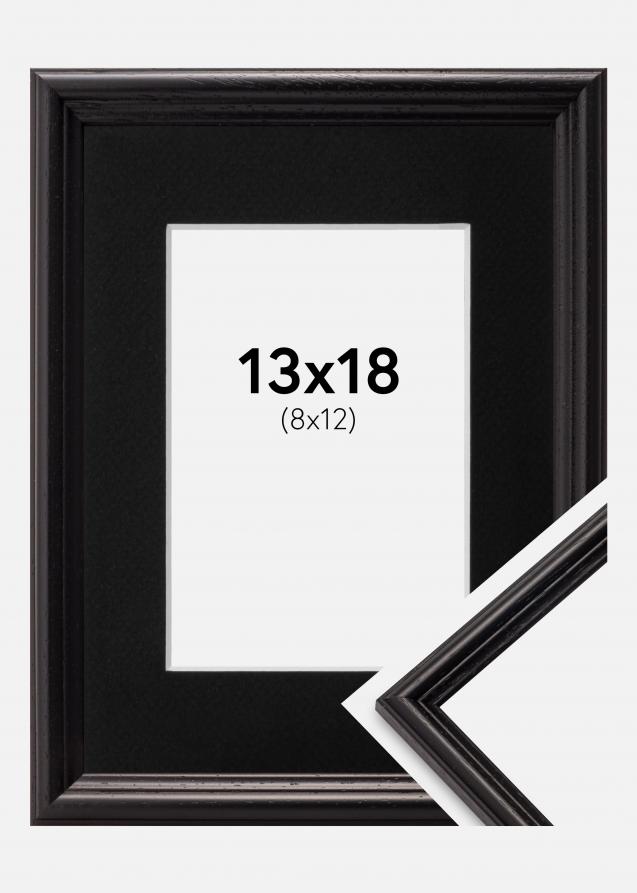 Cadre Horndal Noir 13x18 cm - Passe-partout Noir 9x13 cm
