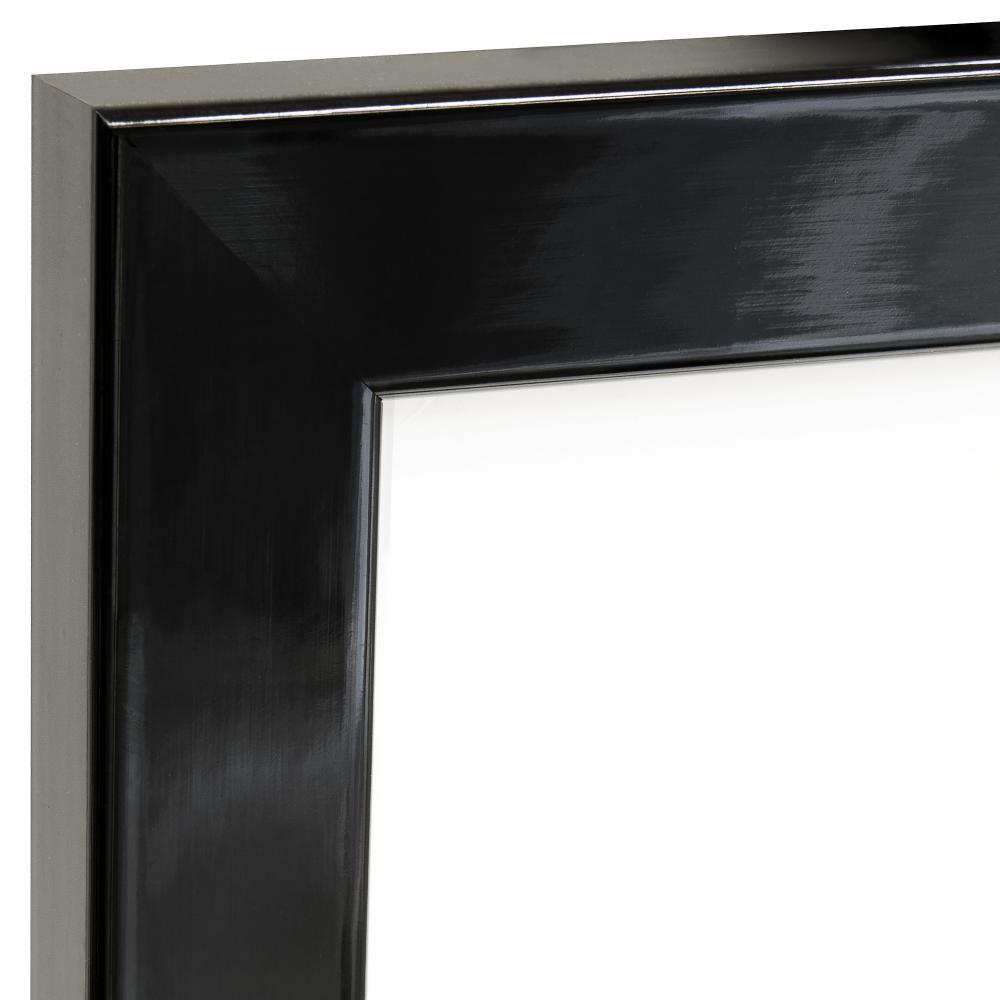 Cadre Uppsala Noir Trs brillant 30x30 cm