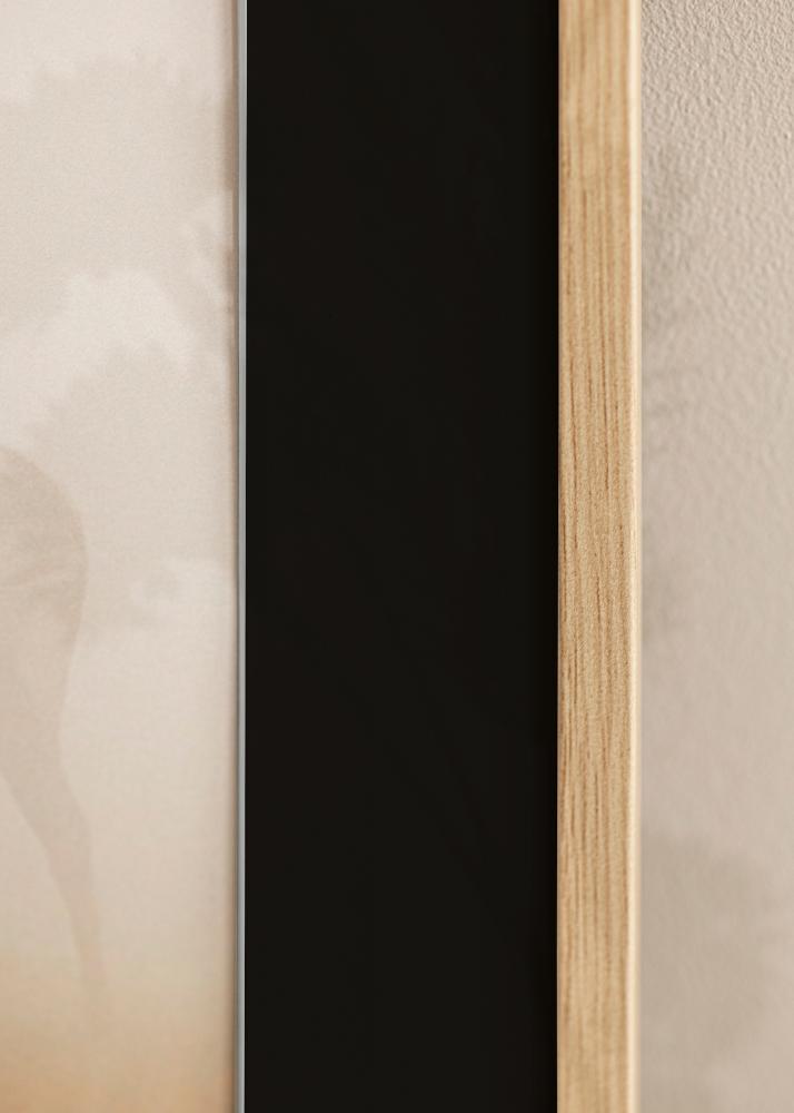 Cadre Galant Chne 15x20 cm - Passe-partout Noir 4x6 pouces