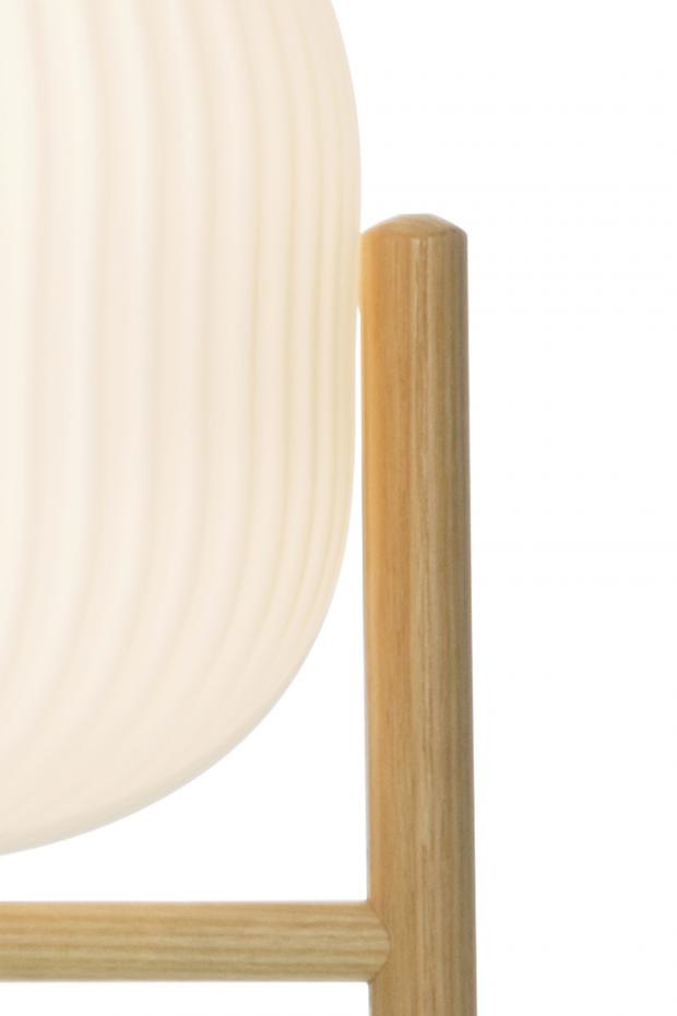Lampe de table Vinda Grand - Bois/Blanc