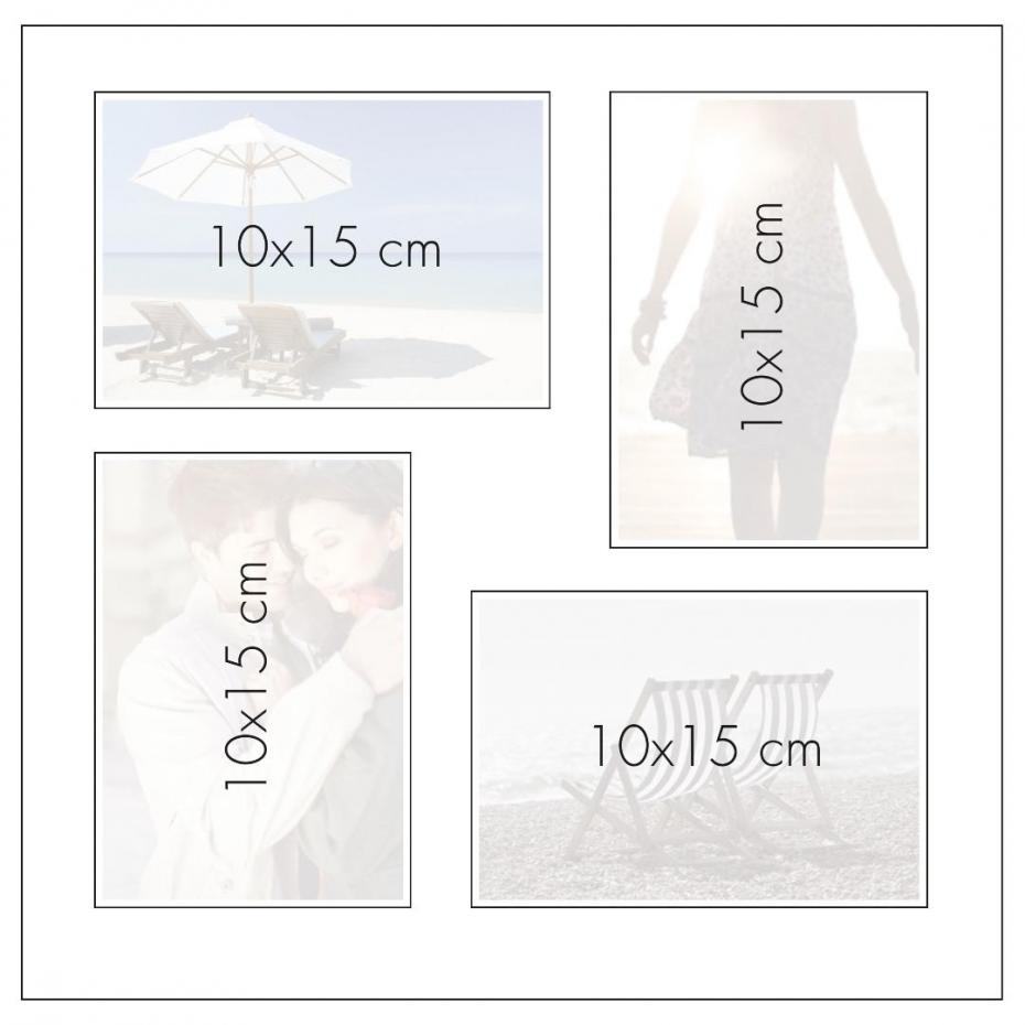 Scent of Roses Album de mariage - 30x31 cm (60 pages blanches / 30 feuilles)