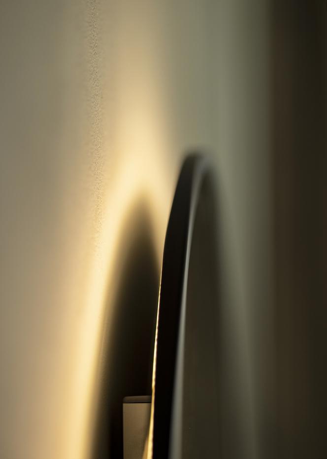 KAILA Miroir Circle LED Noir 80 cm 