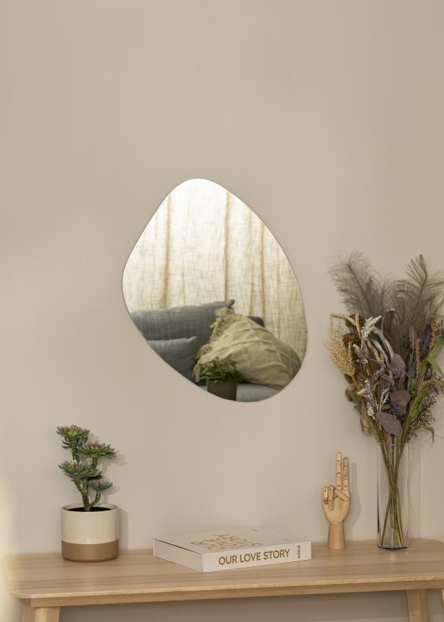 10x Plexiglass Miroir 8 cm Coeur Embellissement Coeurs Chambre Décoration Forme V92 