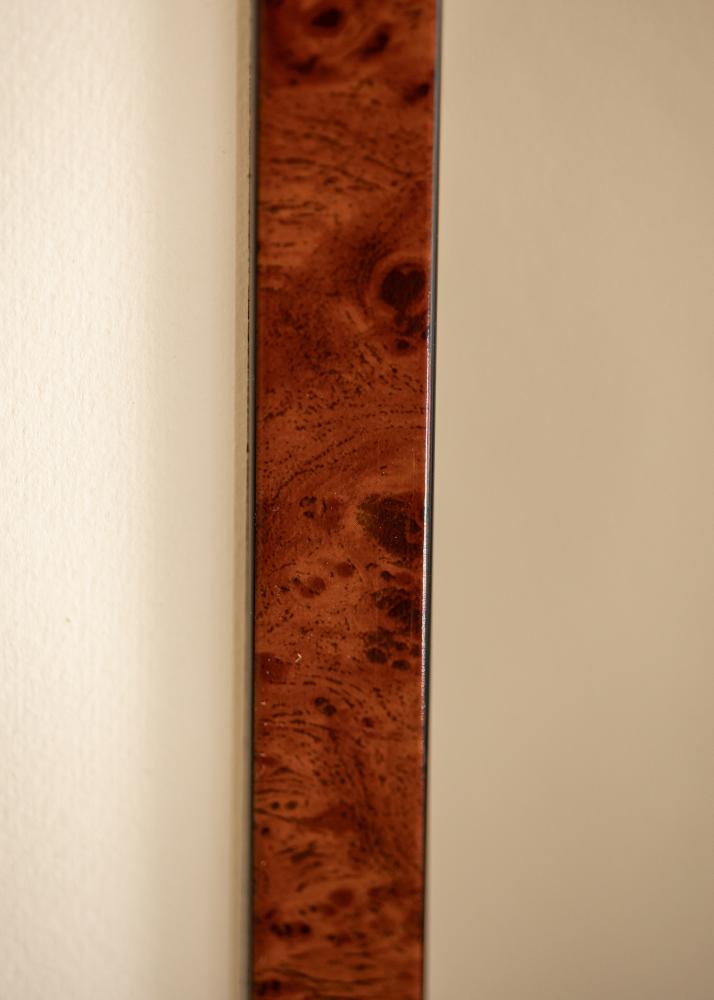 Cadre Hermes Verre acrylique Burr Walnut 24x30 cm