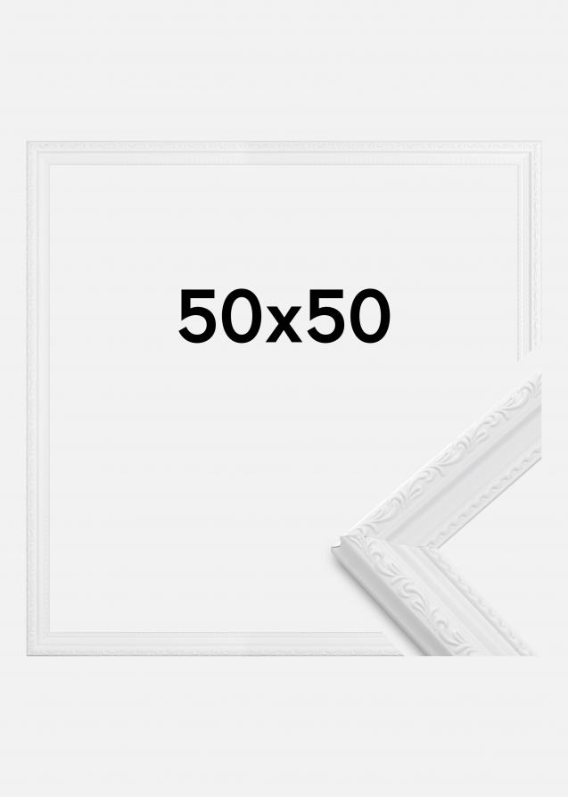 Cadre Abisko Verre Acrylique Blanc 50x50 cm
