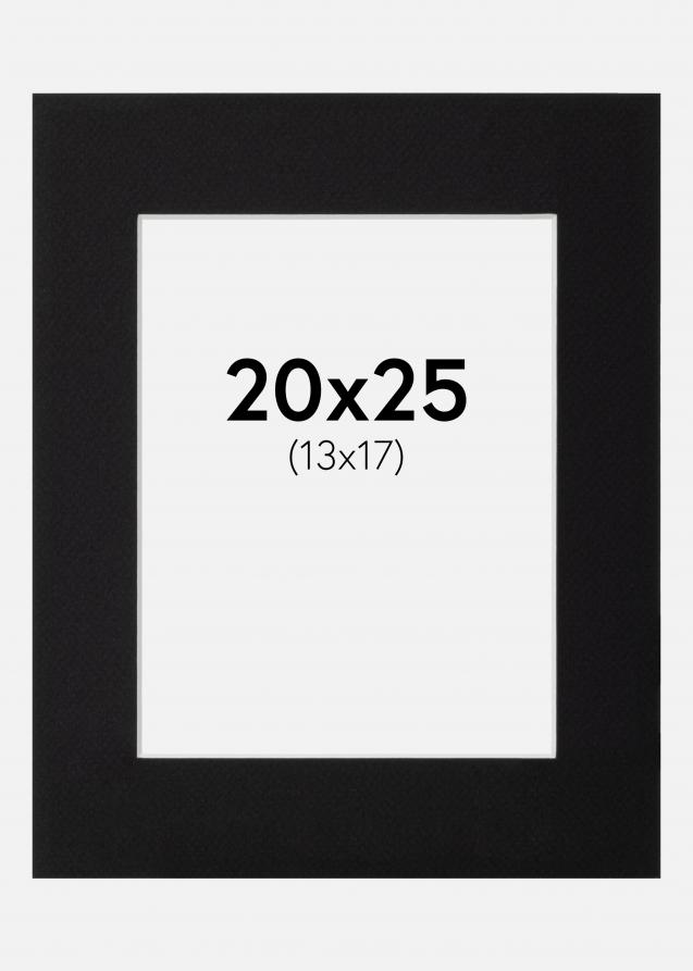 Passe-partout Canson Noir (noyau blanc) 20x25 cm (13x17)