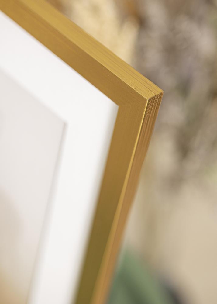Cadre Gold Wood Verre Acrylique 50x50 cm