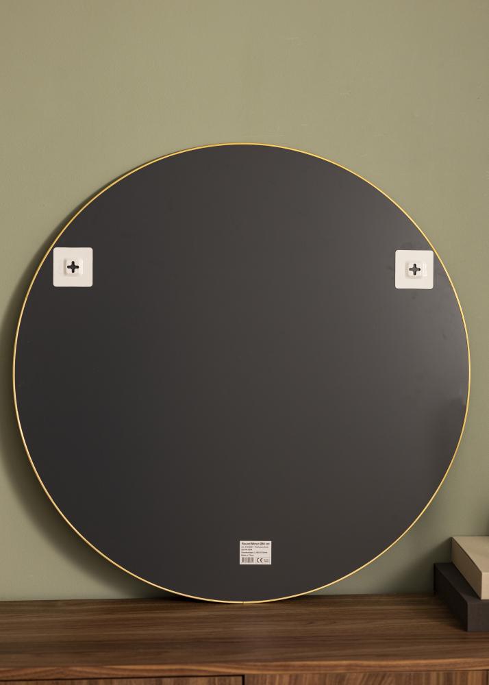 KAILA Round Mirror - Thin Brass diamtre 80 cm