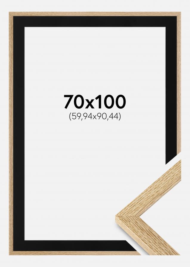 Cadre Selection Chêne 70x100 cm - Passe-partout Noir 24x36 pouces
