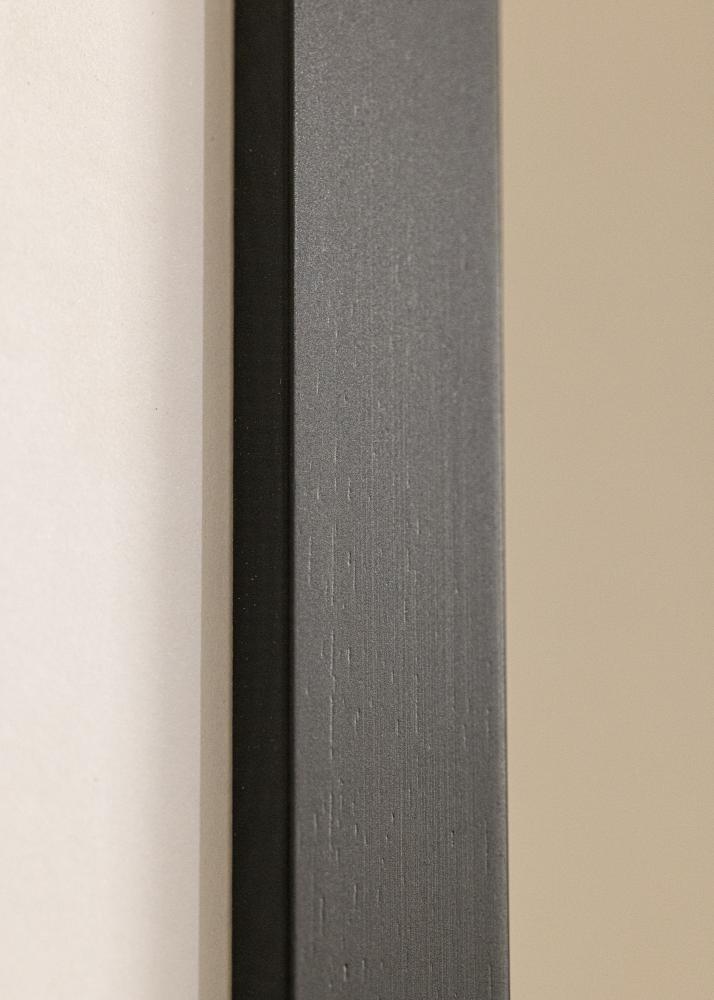 Cadre Black Wood Verre Acrylique 25x50 cm